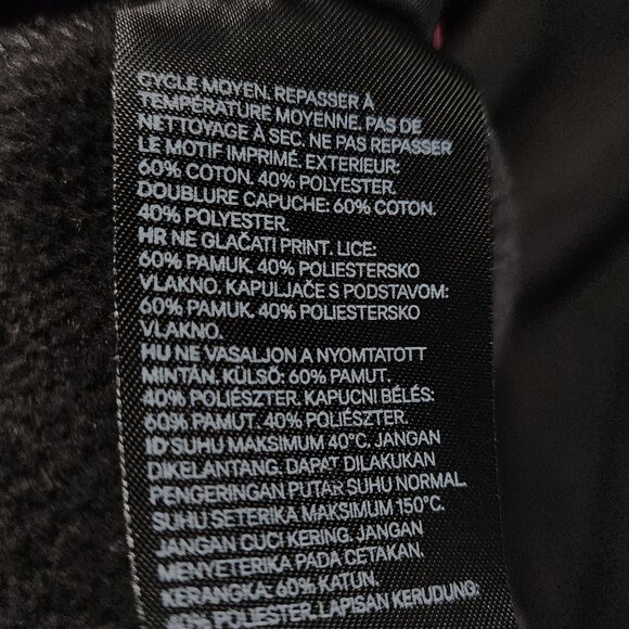 Spongebob Patrick "Oh Buoy" Hoodie Medium Black H&M Cotton/Polyester Mens Long S - Picture 11 of 13